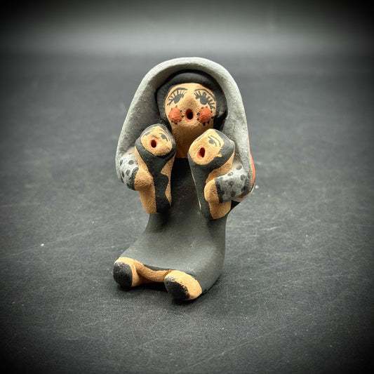 Jemez Pueblo Native American Storyteller Figurine by Noted Artist Felicia Fragua
