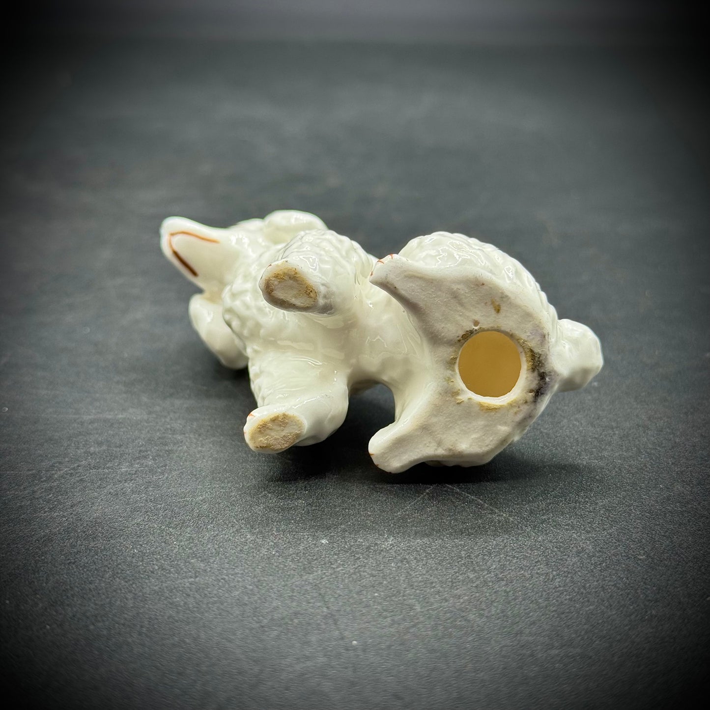 Vintage Lipper Mann White Poodle Ceramic Figurine
