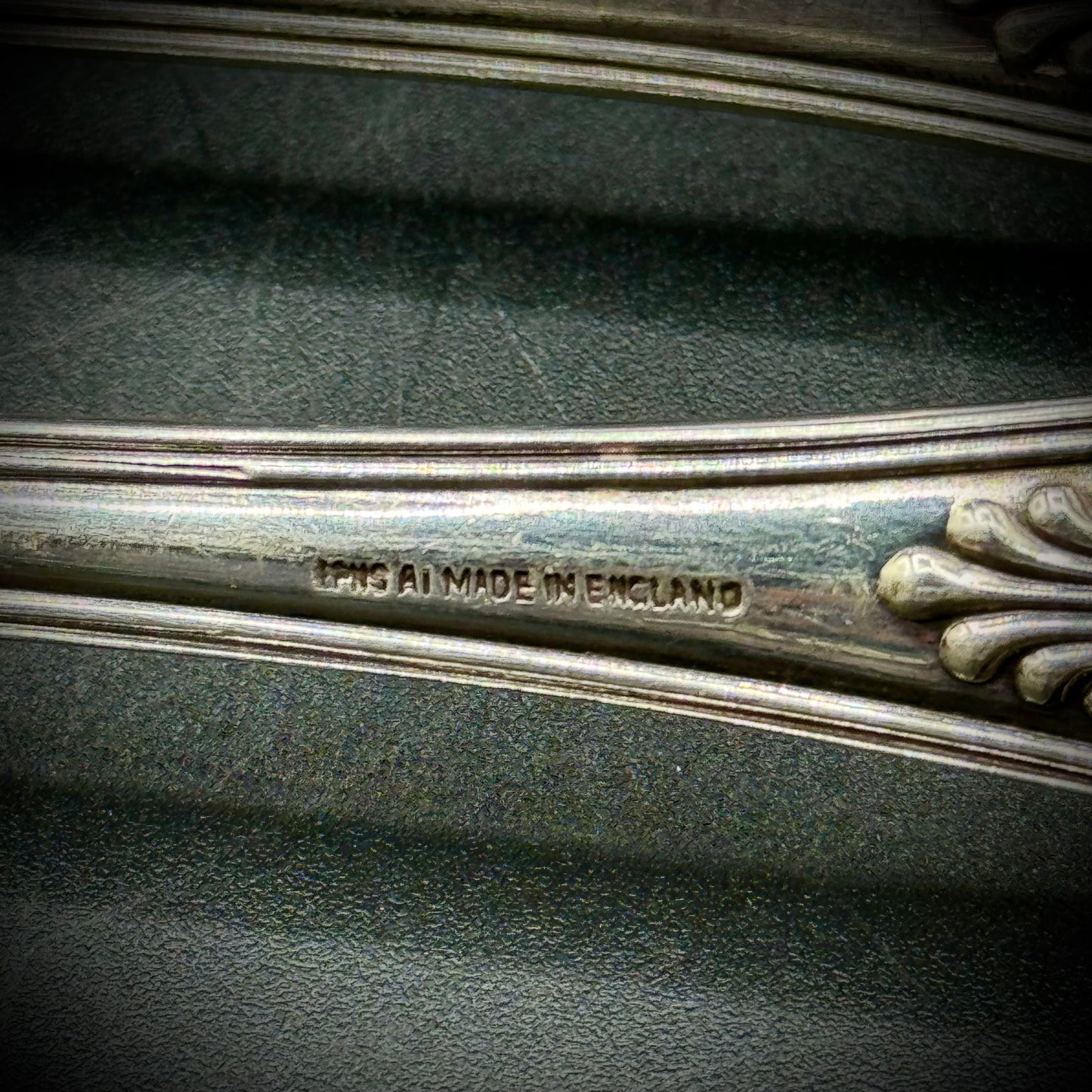 Pair of Large Antique EPNS Serving Spoons