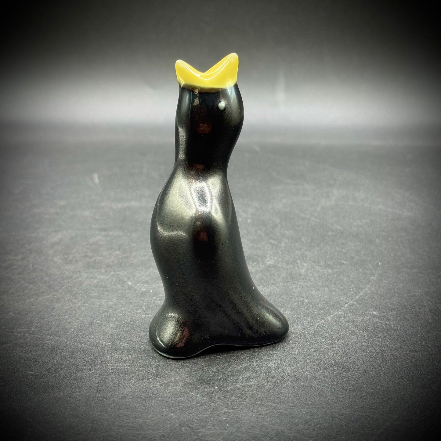 Vintage Ceramic Black Pie Bird