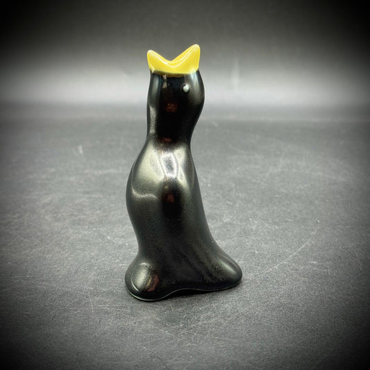Vintage Ceramic Black Pie Bird
