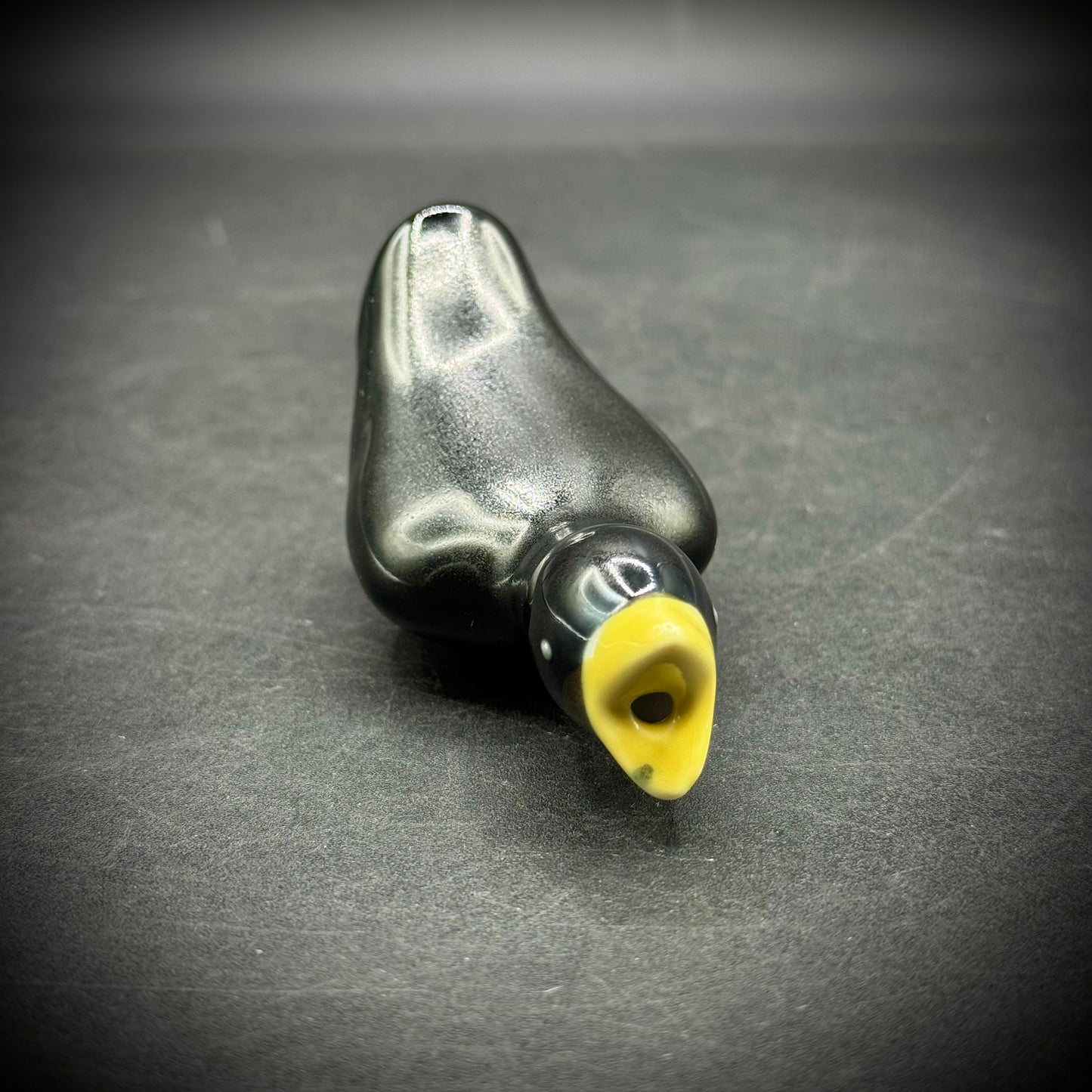 Vintage Ceramic Black Pie Bird