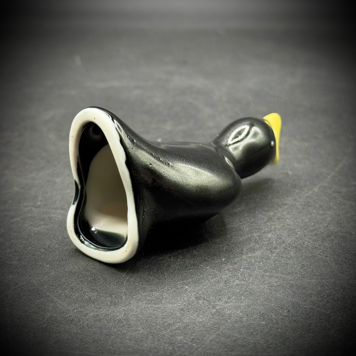 Vintage Ceramic Black Pie Bird