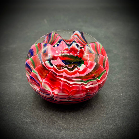 Artist Joe St Clair Colorful Fine Art Glass Paperweight