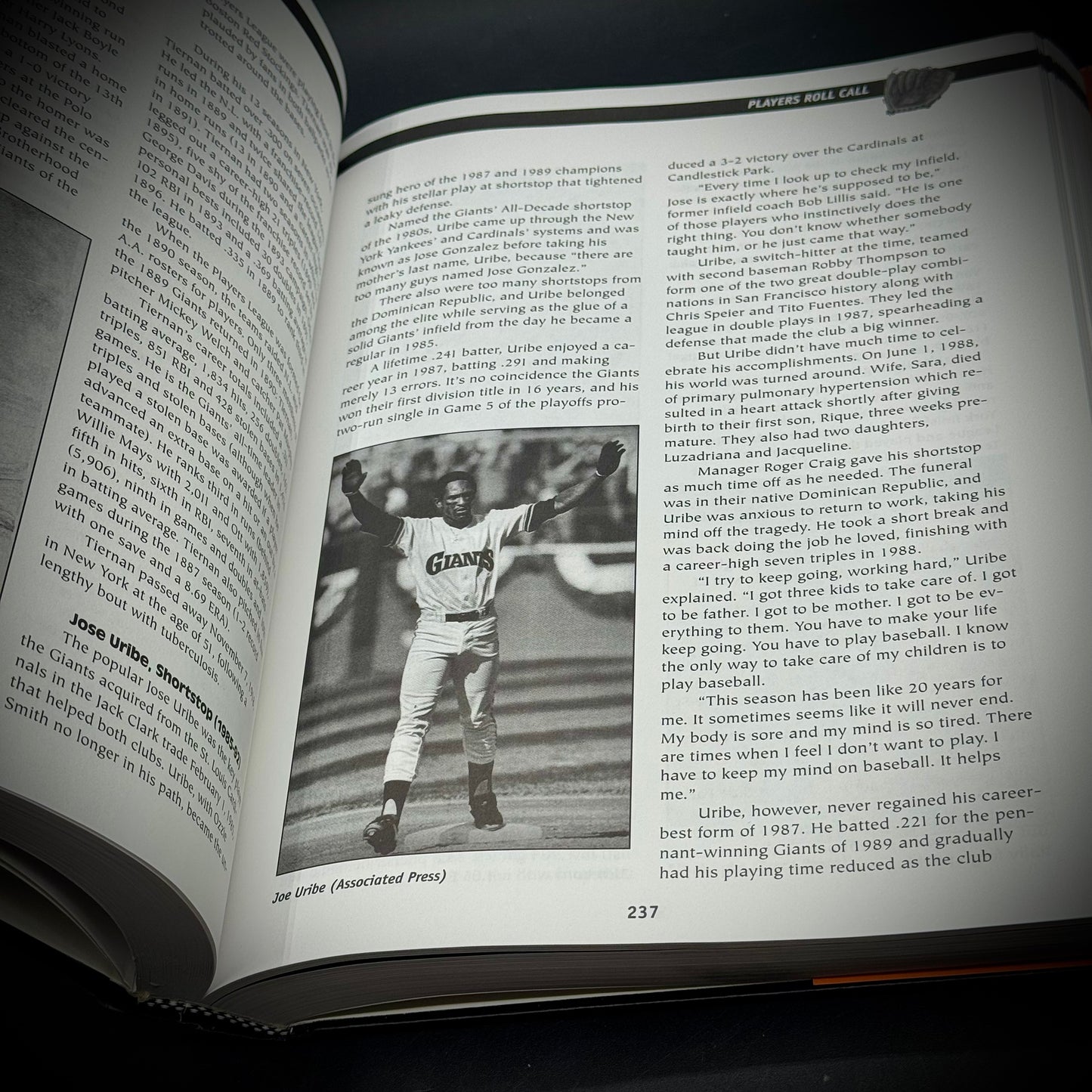 San Francisco Giants Baseball Encyclopedia Signed by Both Authors