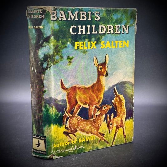 1939 Edition of "Bambi's Children" with Original Dust Cover
