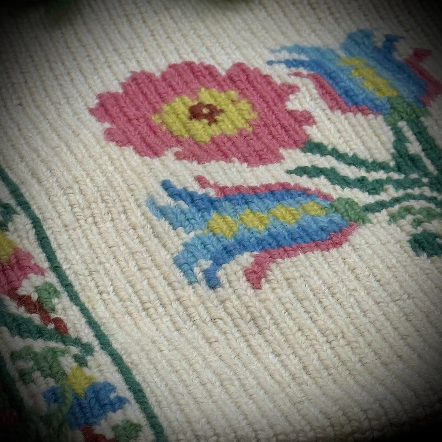 Vintage New with Tag Hand Made in Greece 100% Wool Handbag