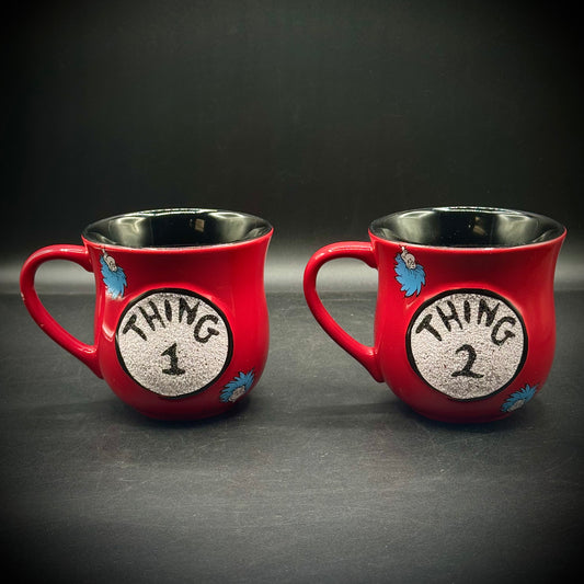 Dr. Seuss Thing 1 & Thing 2 Coffee Mugs
