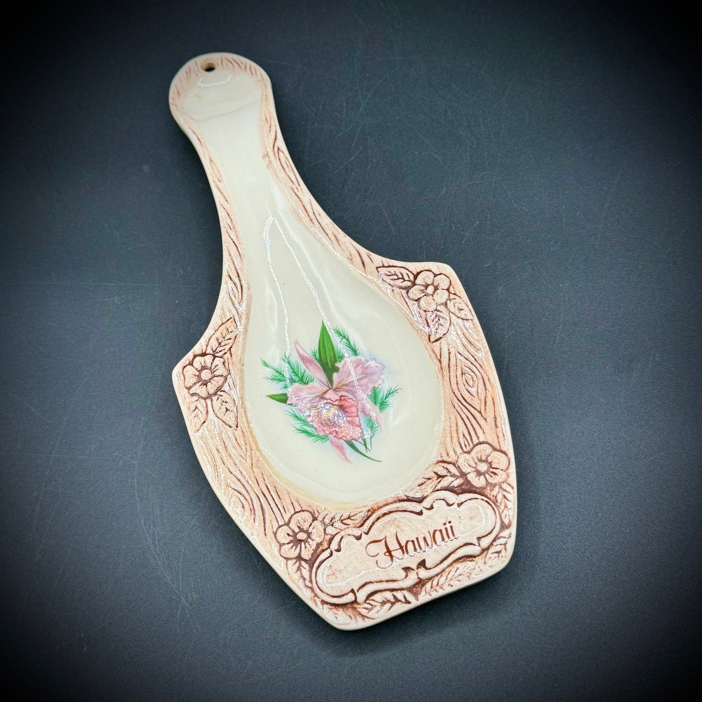 Vintage Treasure Craft Hawaii Spoon Rest