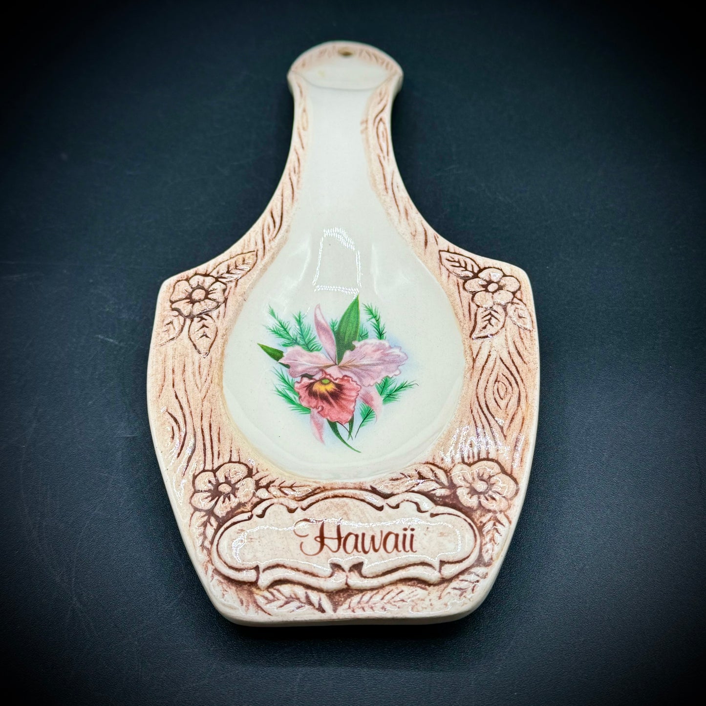 Vintage Treasure Craft Hawaii Spoon Rest