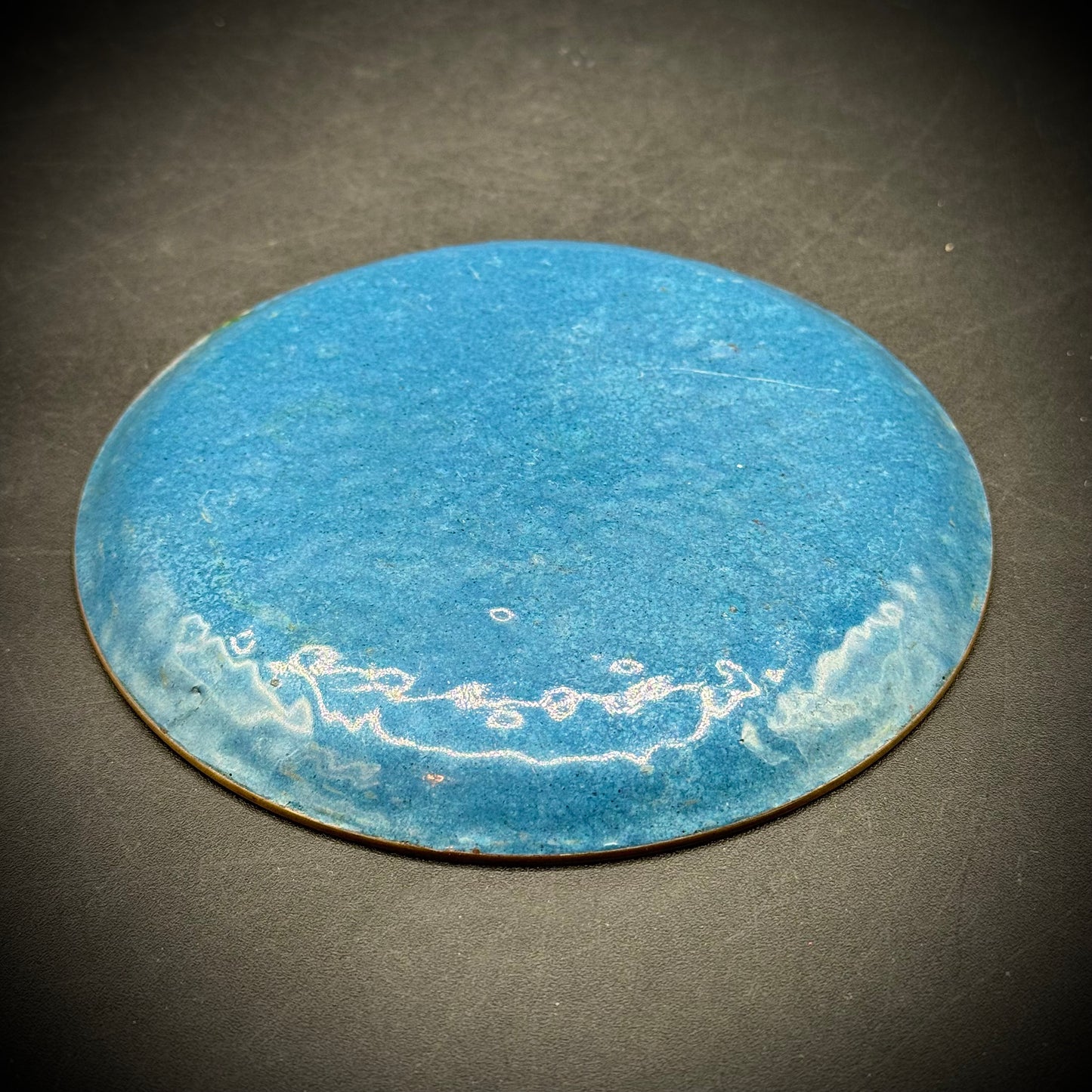 Cloisonné Dish with Butterfly Motif Attributed to Artist Robert Kuo