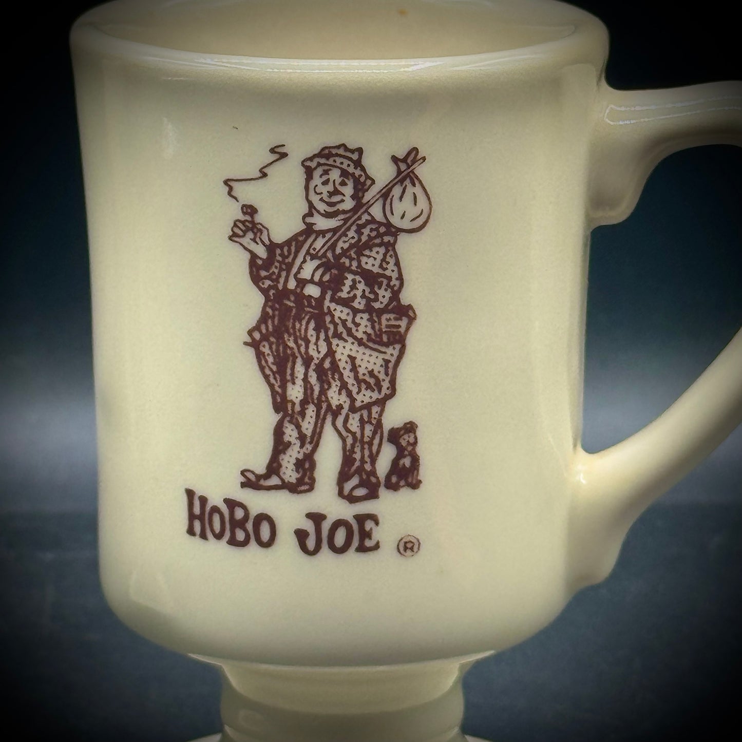 Pair of Vintage 1960s Hobo Joe Footed Coffee Mugs