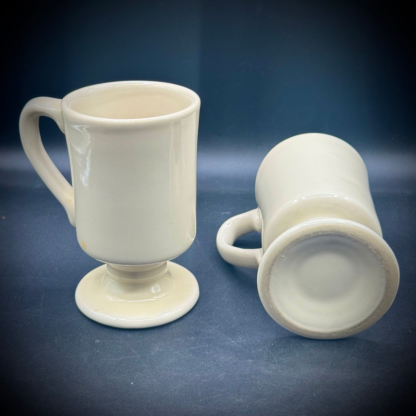 Pair of Vintage 1960s Hobo Joe Footed Coffee Mugs