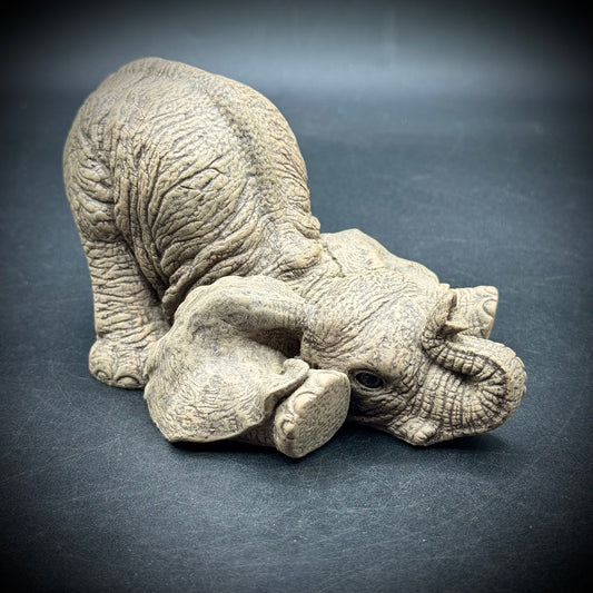 The Herd "Flop" Crouching Elephant Figurine