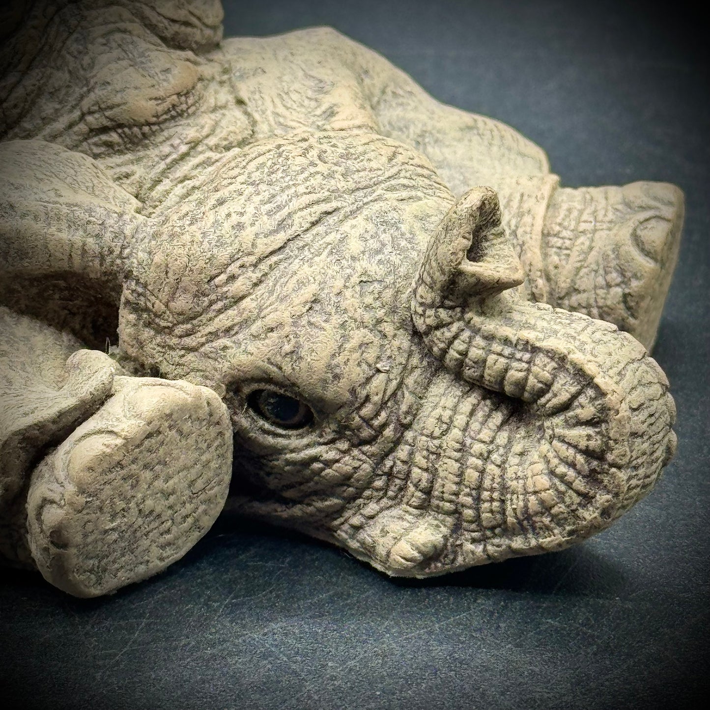 The Herd "Flop" Crouching Elephant Figurine