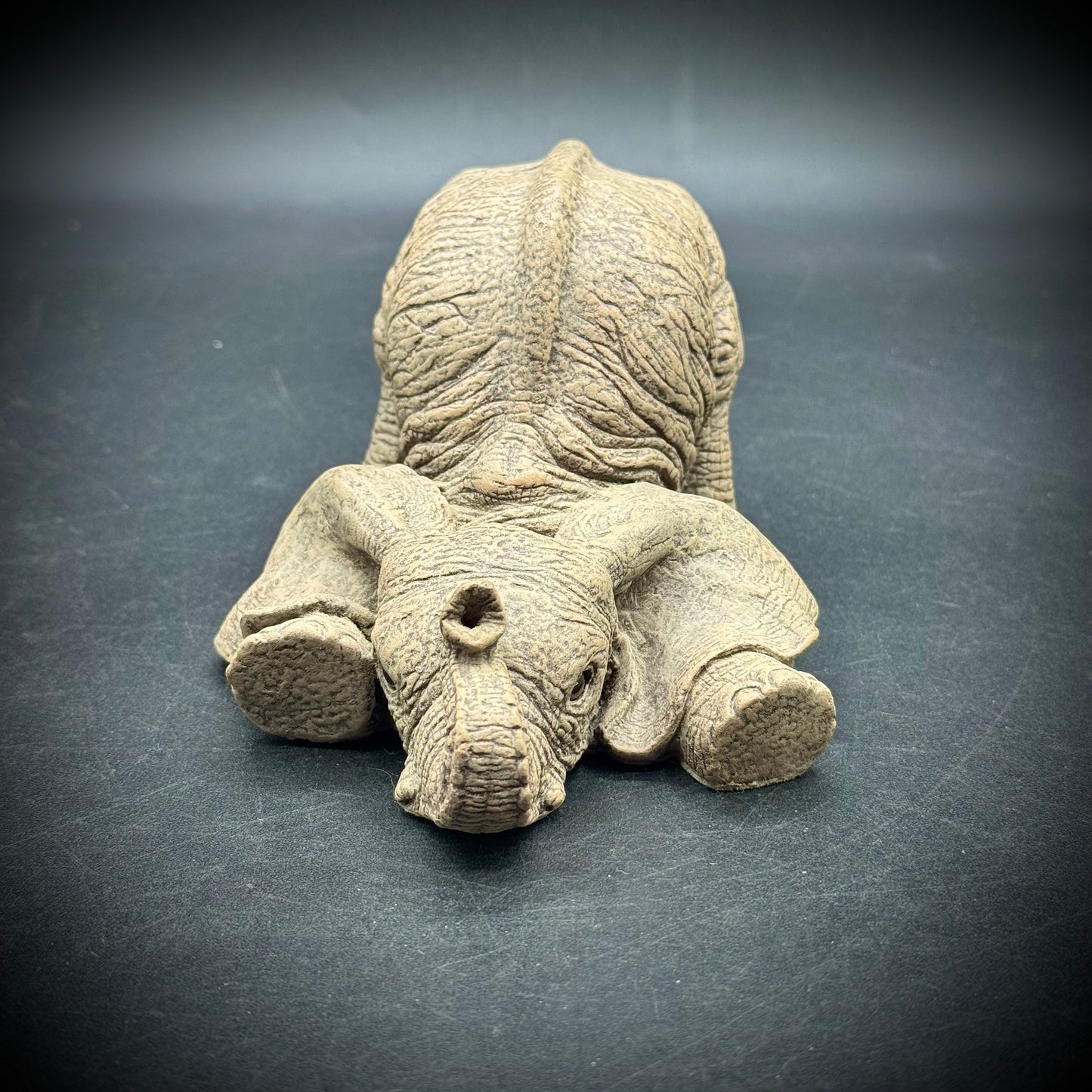 The Herd "Flop" Crouching Elephant Figurine