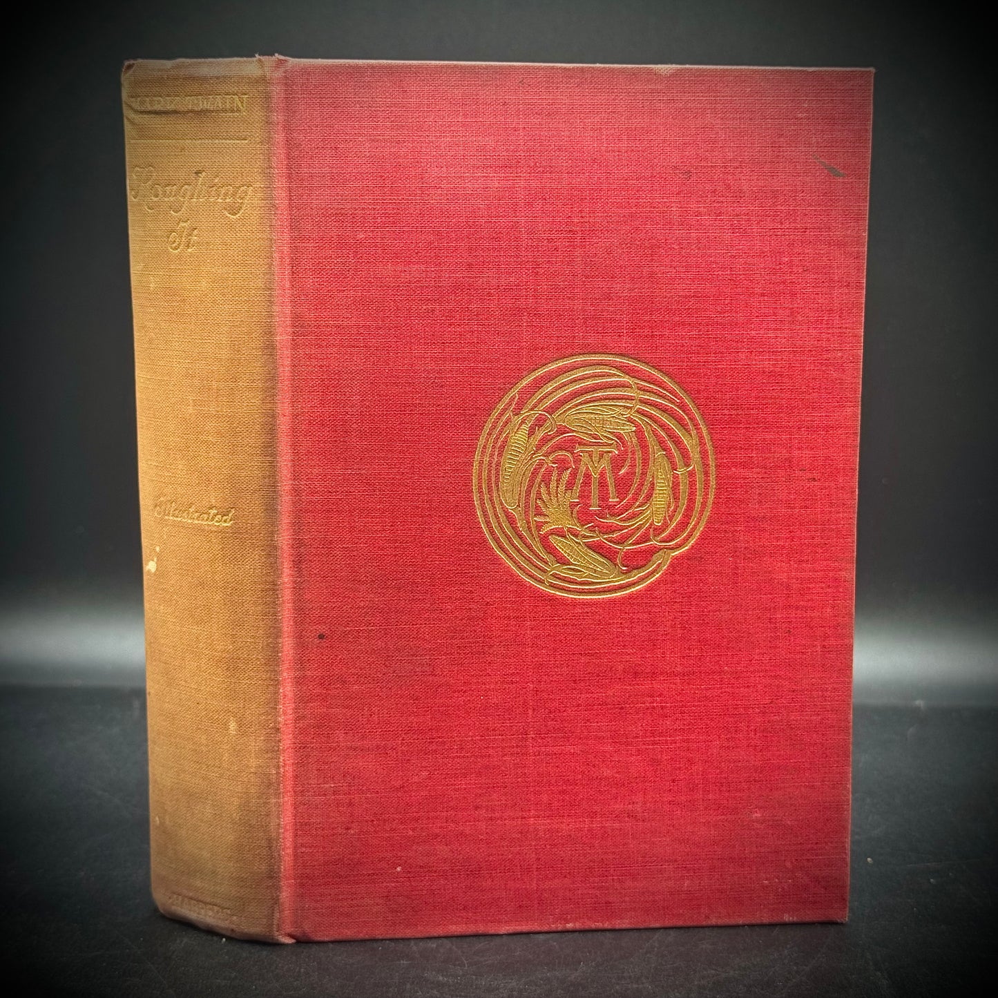 Antique 1899 Mark Twain "Roughing It" Hardcover Book