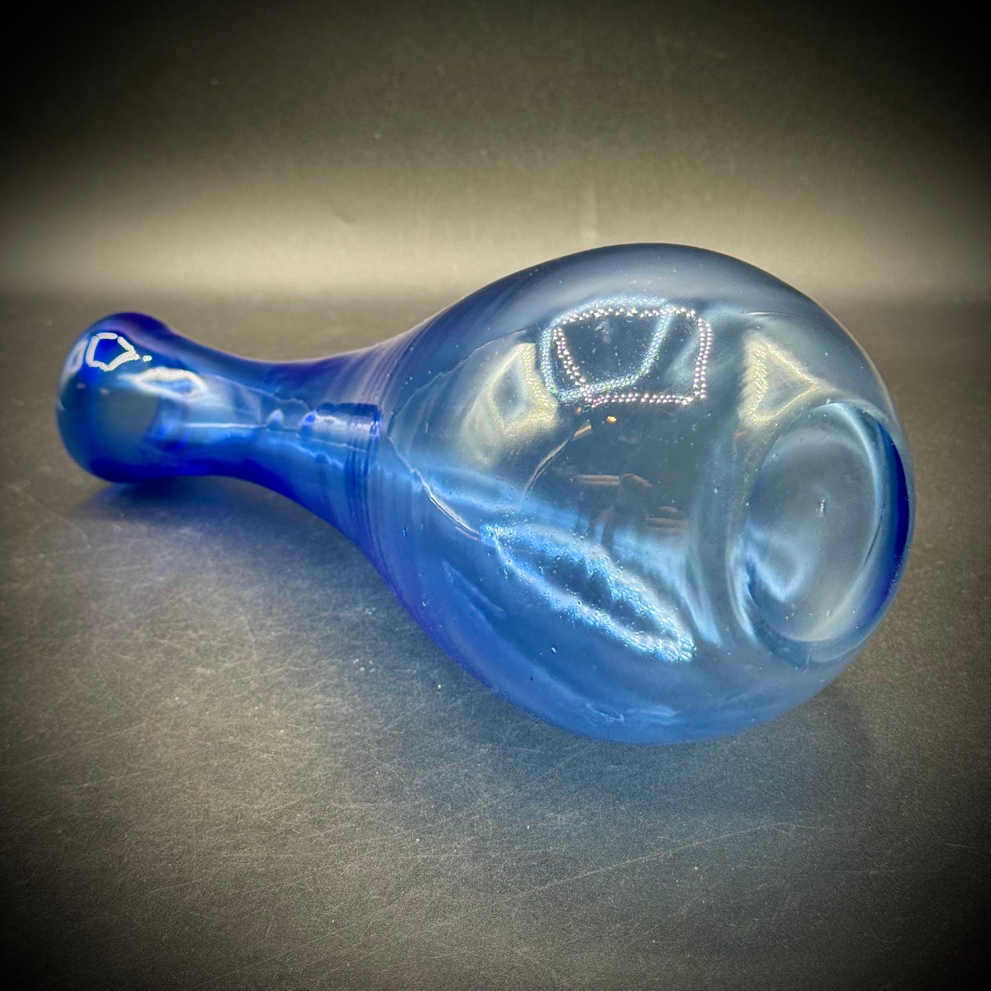 Blue Swung Blown Glass Vase