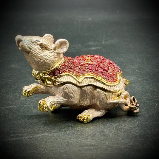 Objet d'Art Year of The Ray Rhinestone & Enamel Trinket Box