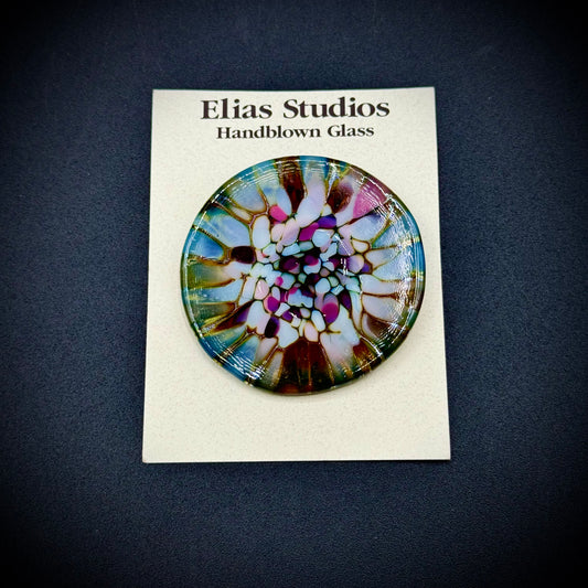 Elias Studios Handblown Glass Brooch