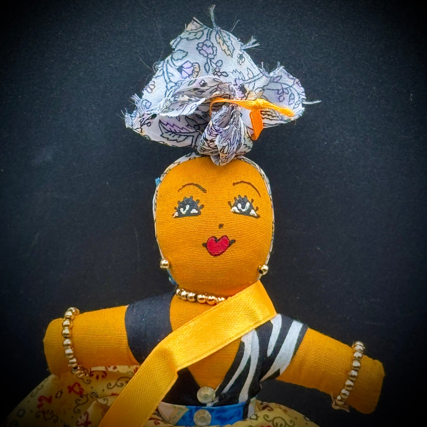 Artisan Made Caribbean Reversible Doll
