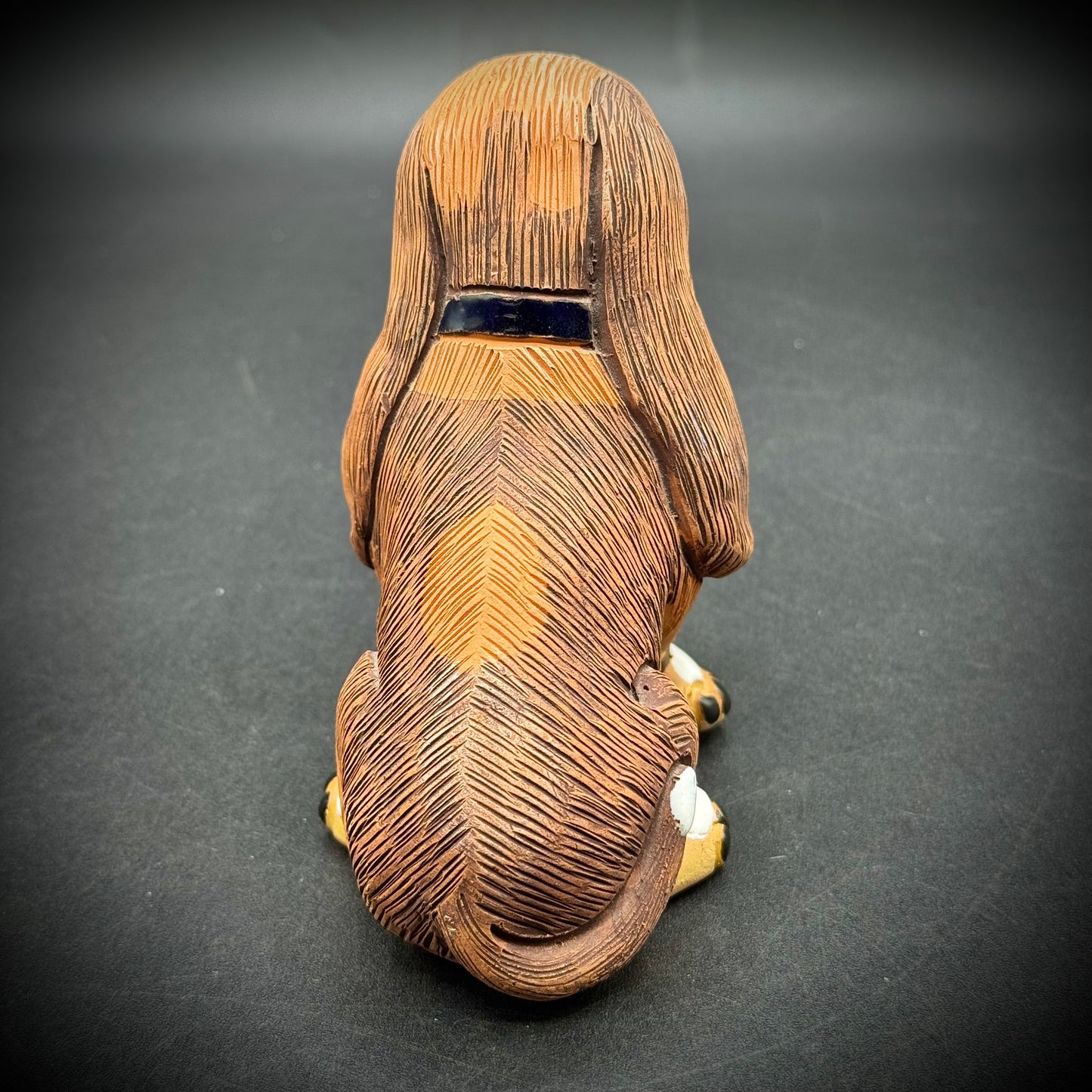 Artist Signed Rinconada Style Hound Dog Figurine