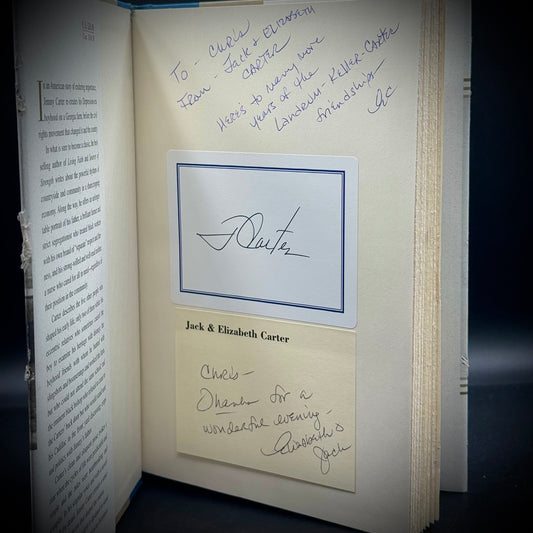 Hardcover Book Triple Signed by President Jimmy Carter, Jack Carter & Elizabeth Carter