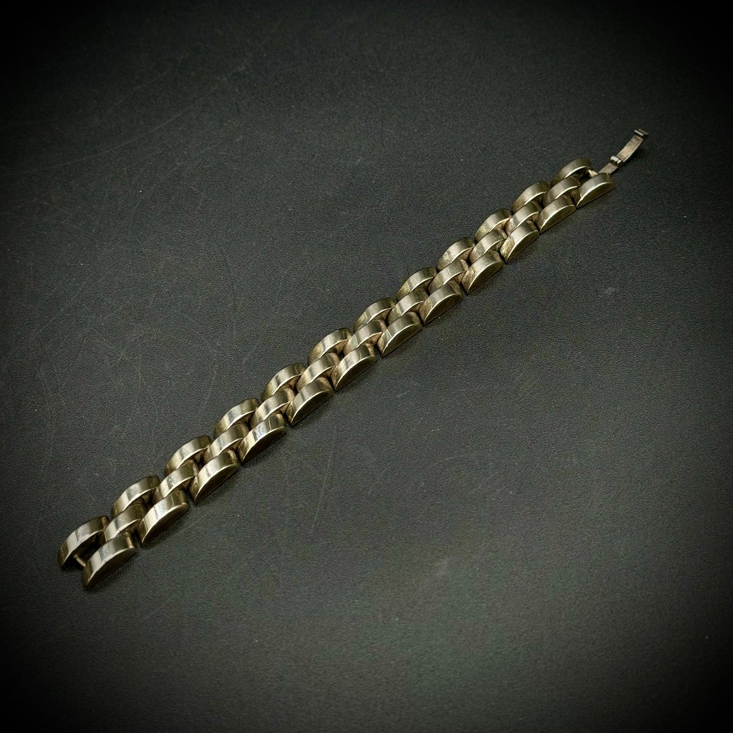 Heavy Solid Sterling Silver Link Bracelet