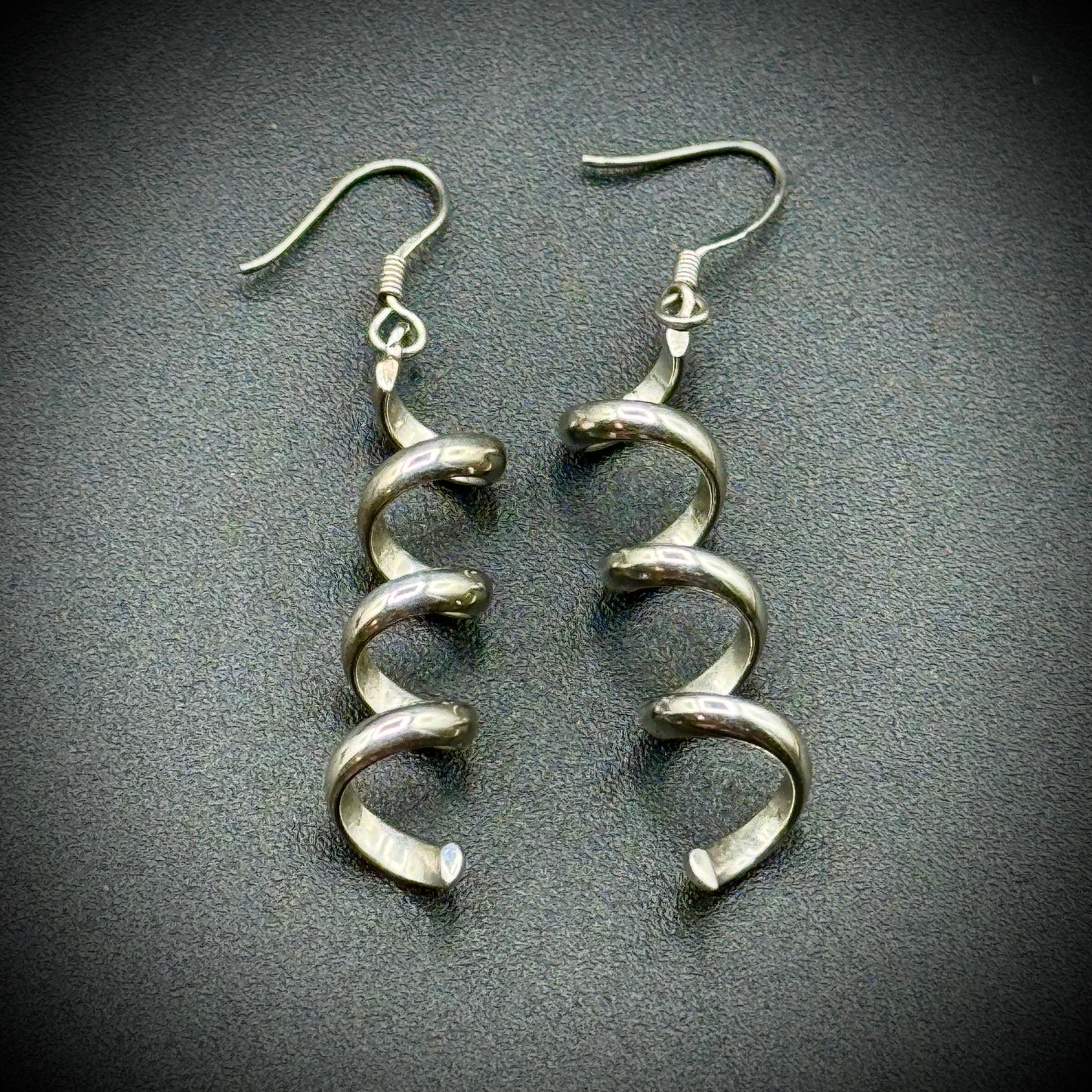 Sterling Silver Corkscrew Earrings