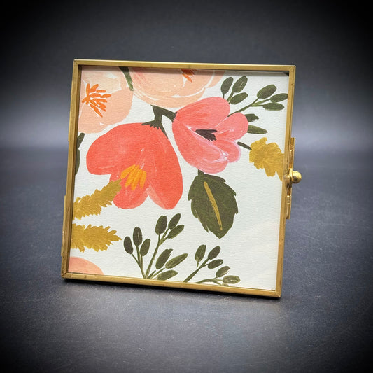 Gold Tone Frame with Latch Opening