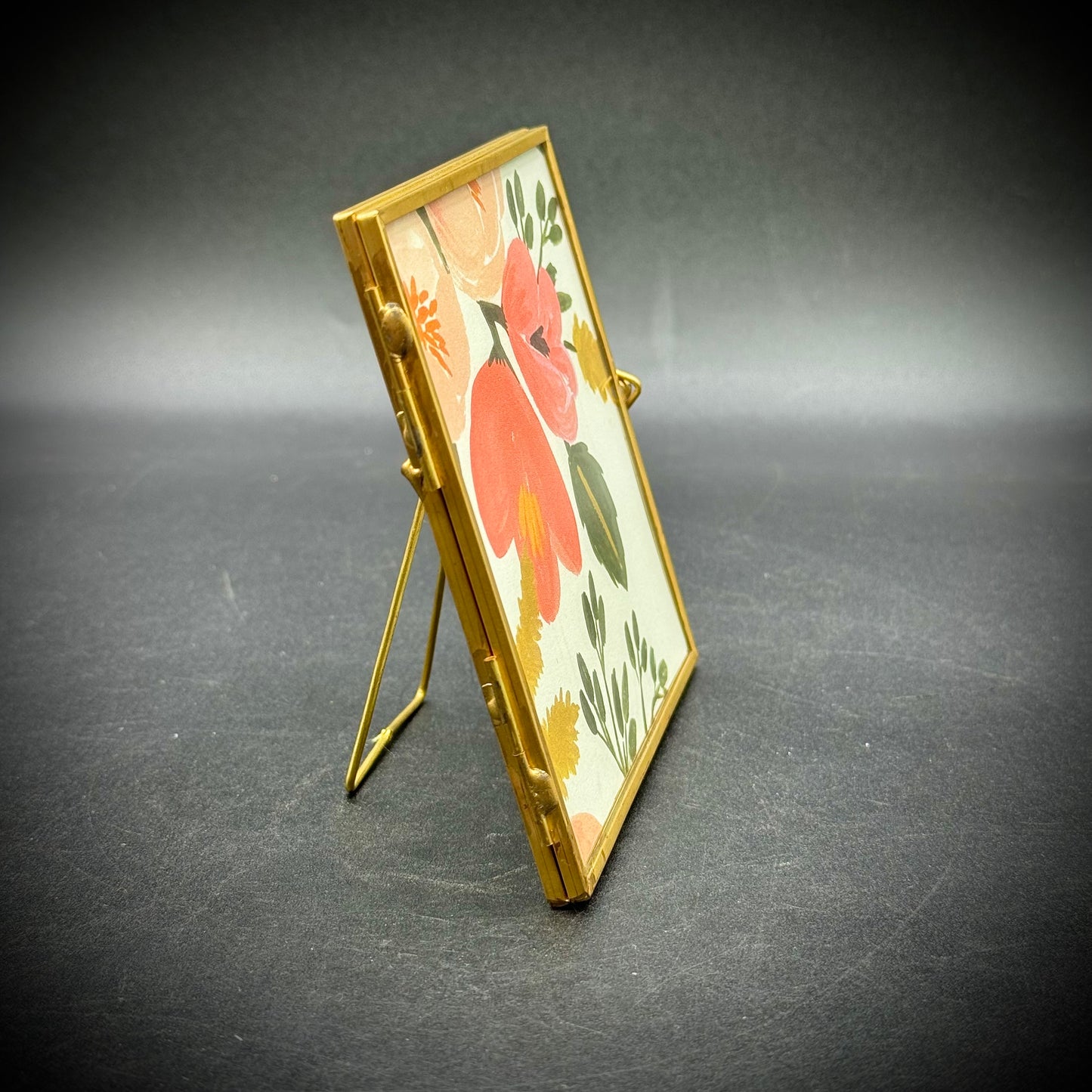Gold Tone Frame with Latch Opening