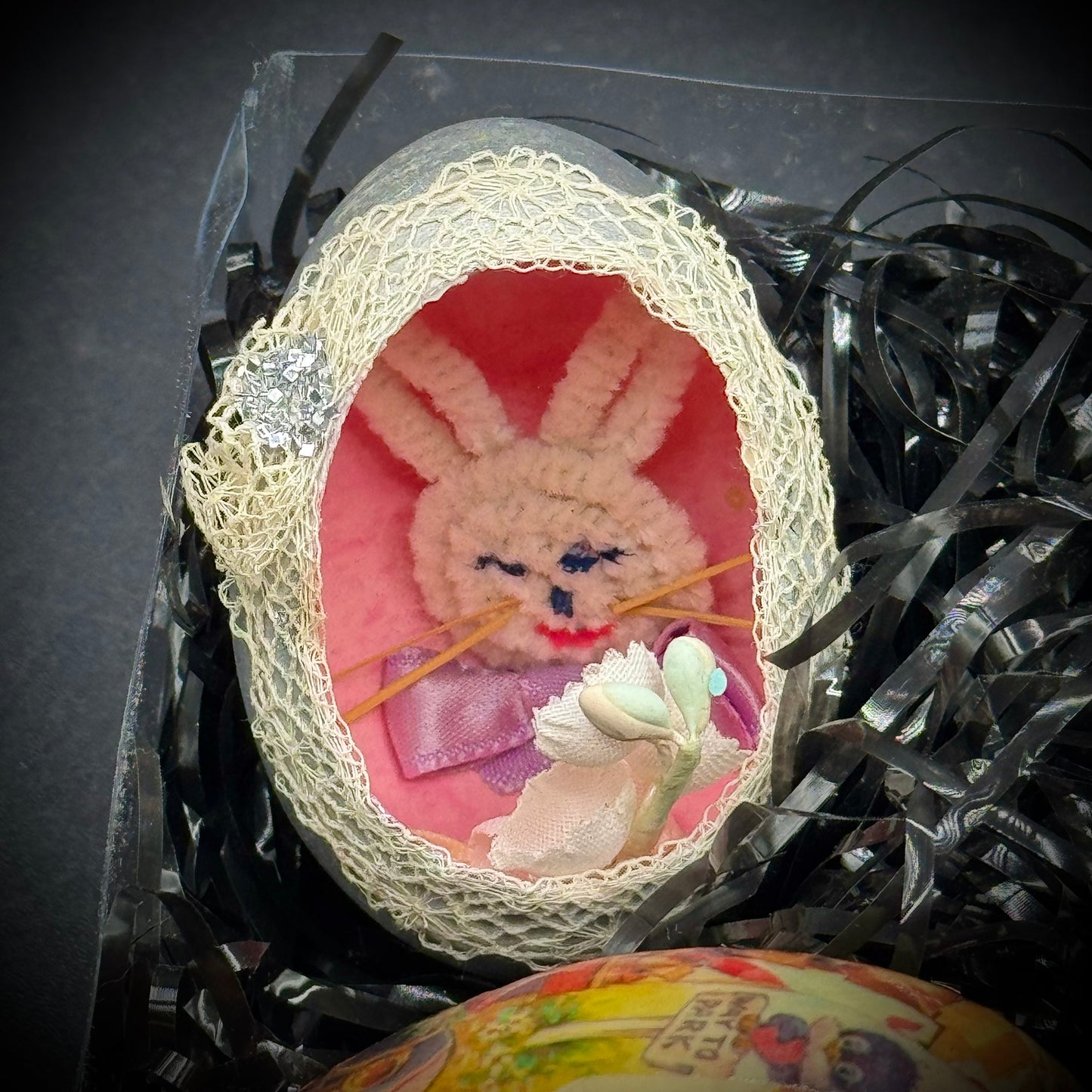 Vintage 1967 Hand Made Easter Eggs with Note