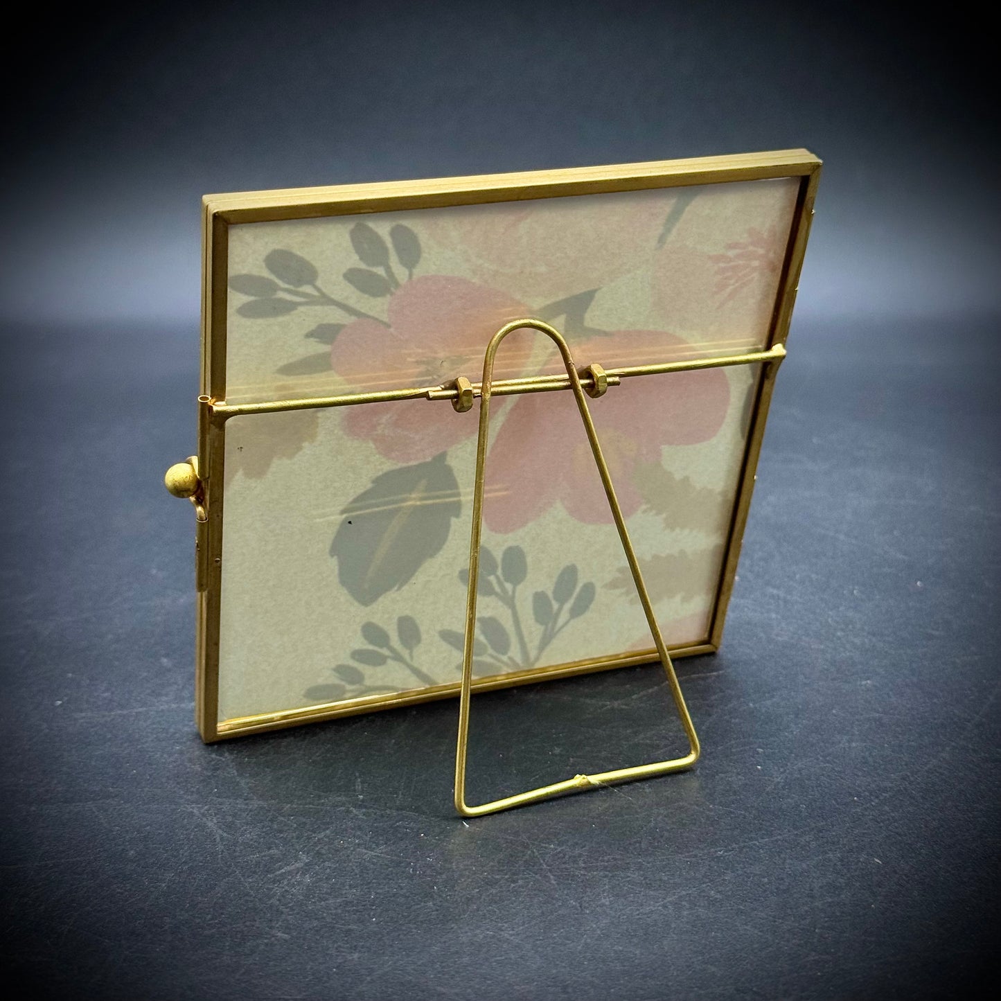Gold Tone Frame with Latch Opening