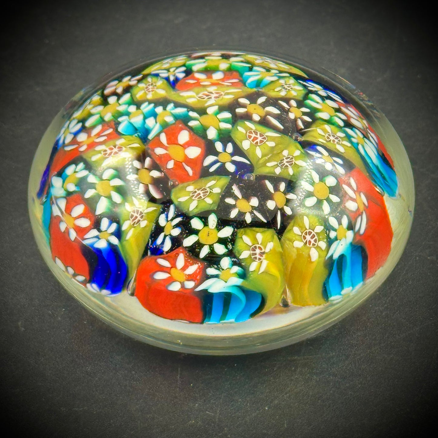 Stunning Millifiori Murano Glass Paperweight