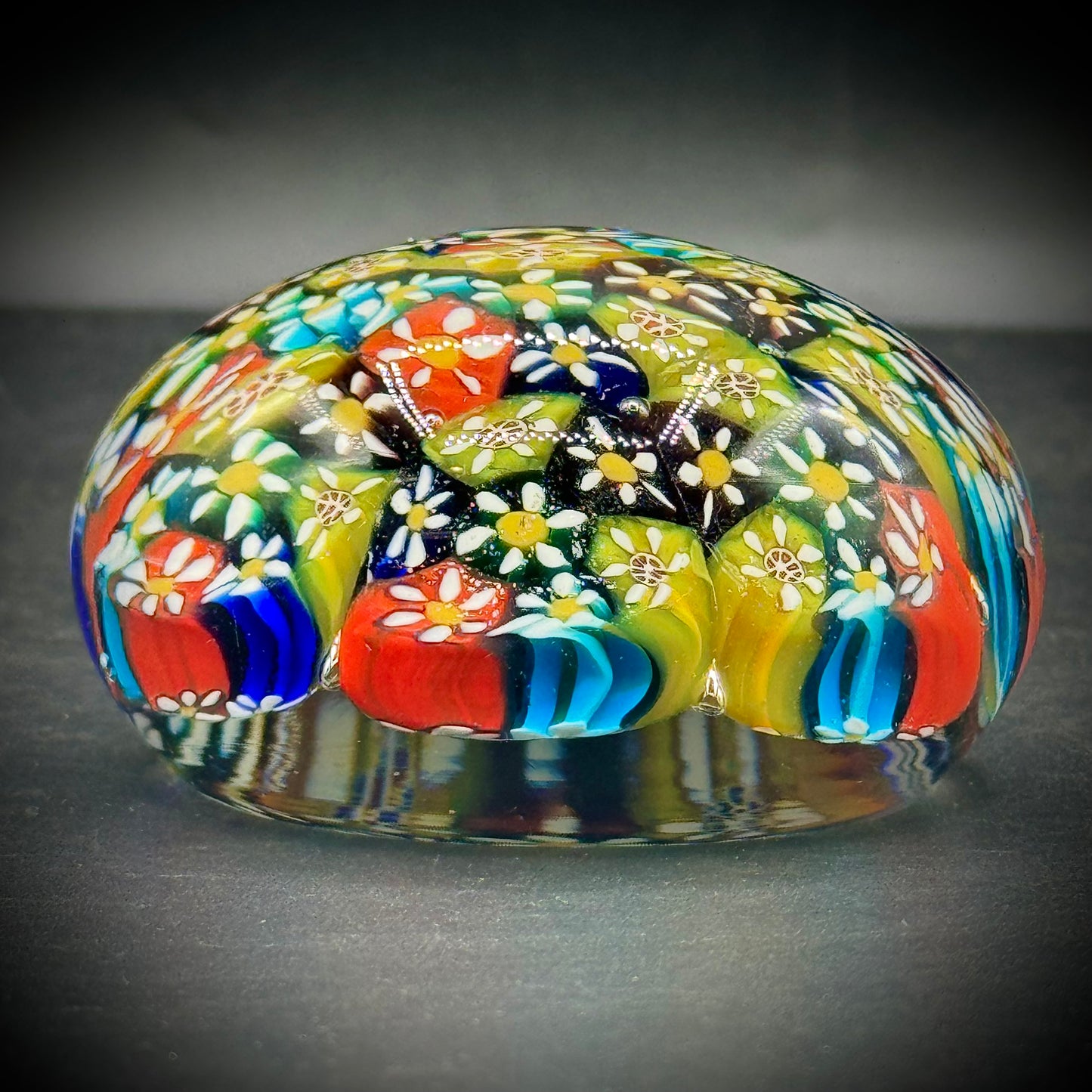 Stunning Millifiori Murano Glass Paperweight