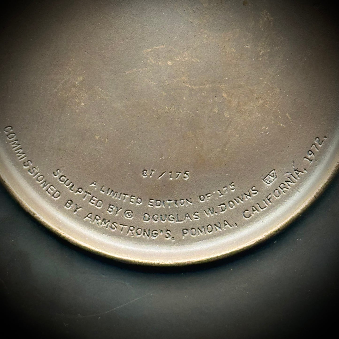 RARE Numbered 1972 Gaspee Affair Heavy Bronze Plate