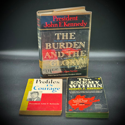 Set of 3 Vintage Books by John F. Kennedy & Robert F. Kennedy