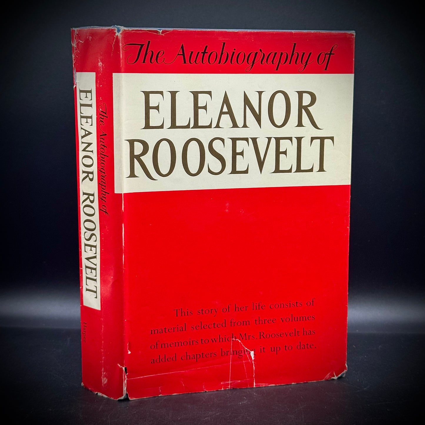 Vintage First Edition Eleanor Roosevelt Autobiography