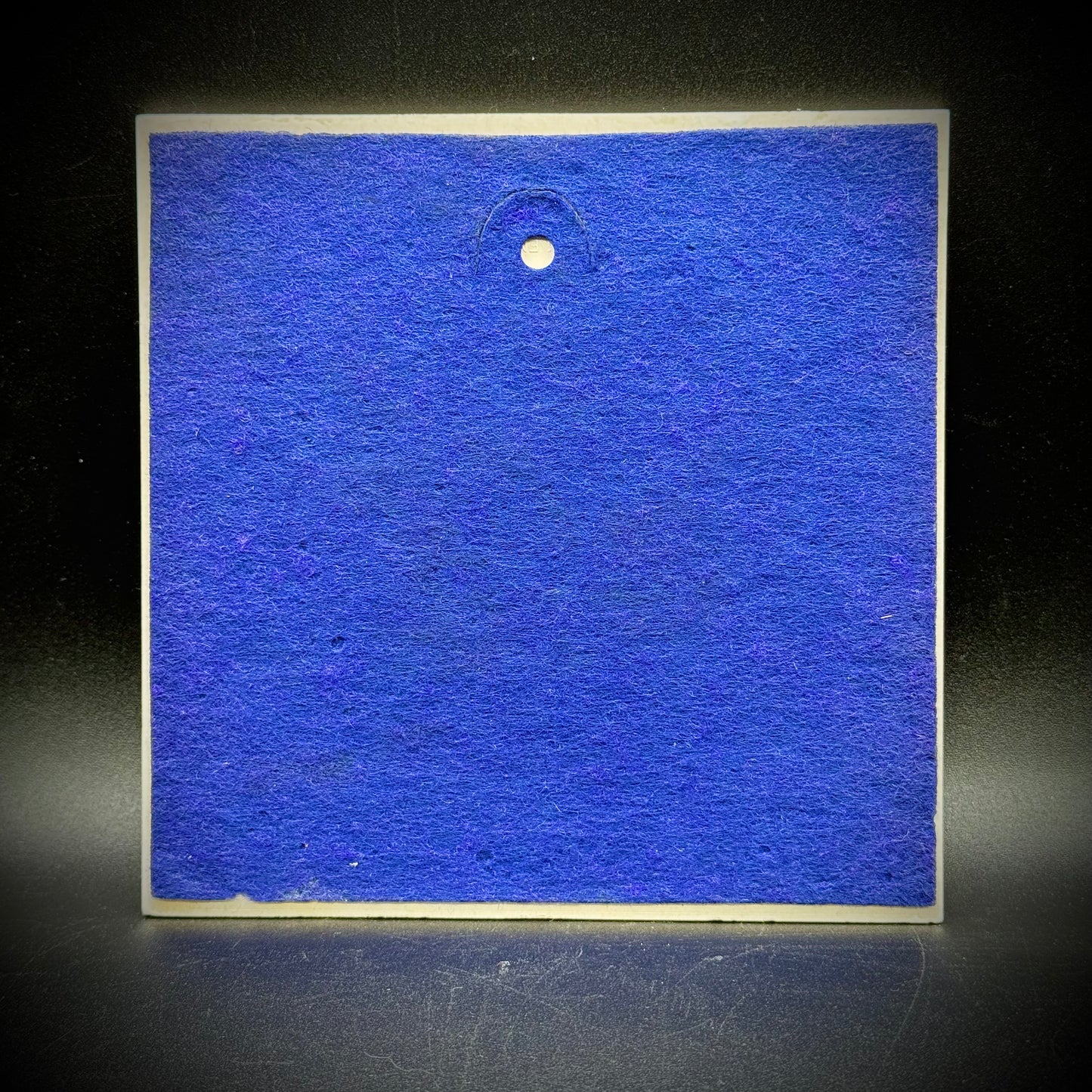 Vintage Western Railroad Motif Tile/Trivet with Blue Felt Backing