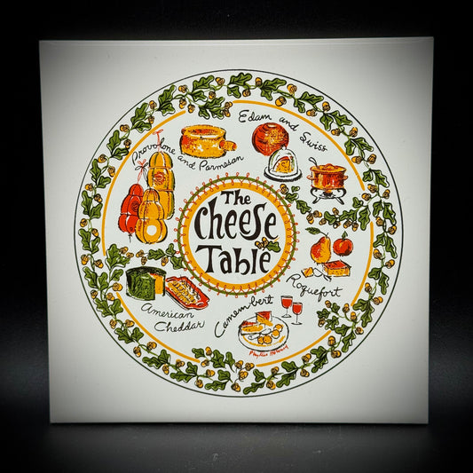 Vintage Screencraft Massachusetts "Cheese Table" Tile/Trivet