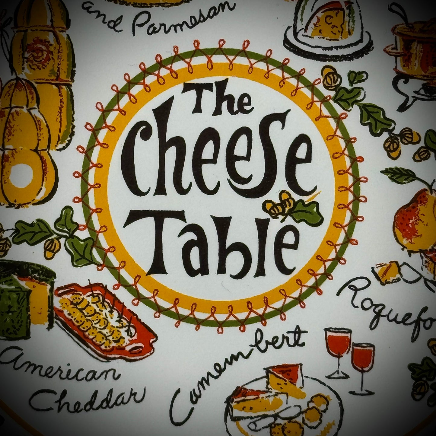 Vintage Screencraft Massachusetts "Cheese Table" Tile/Trivet