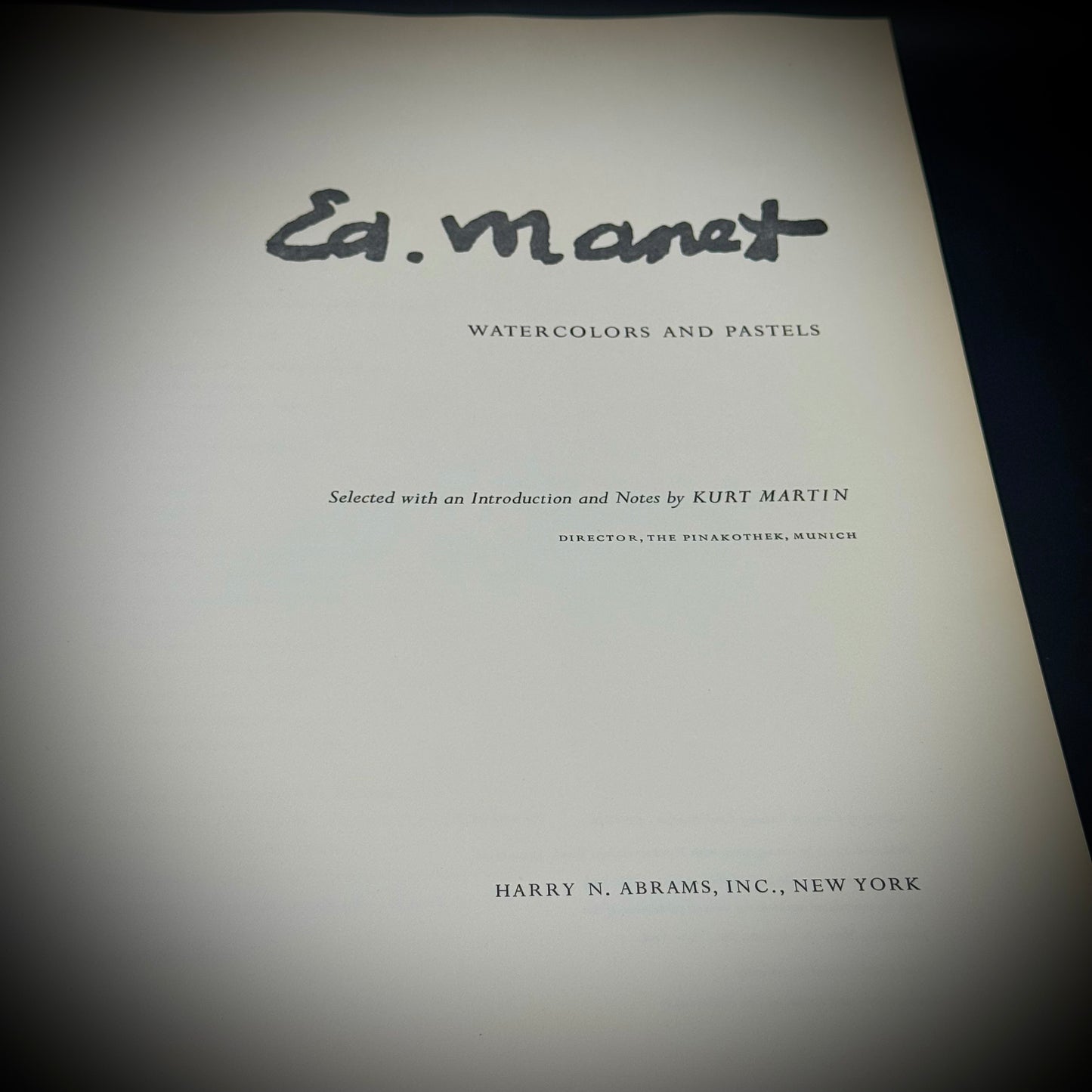 RARE Vintage 1959 Large Édouard Manet Fine Art Book