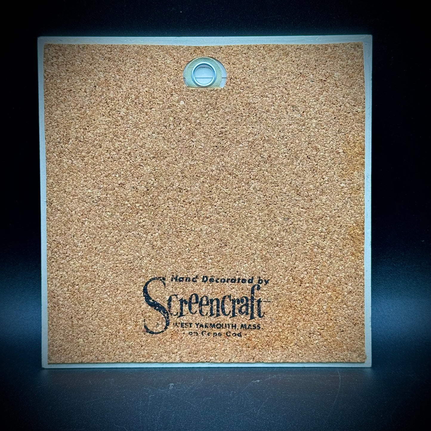 Vintage Screencraft Massachusetts "Cheese Table" Tile/Trivet