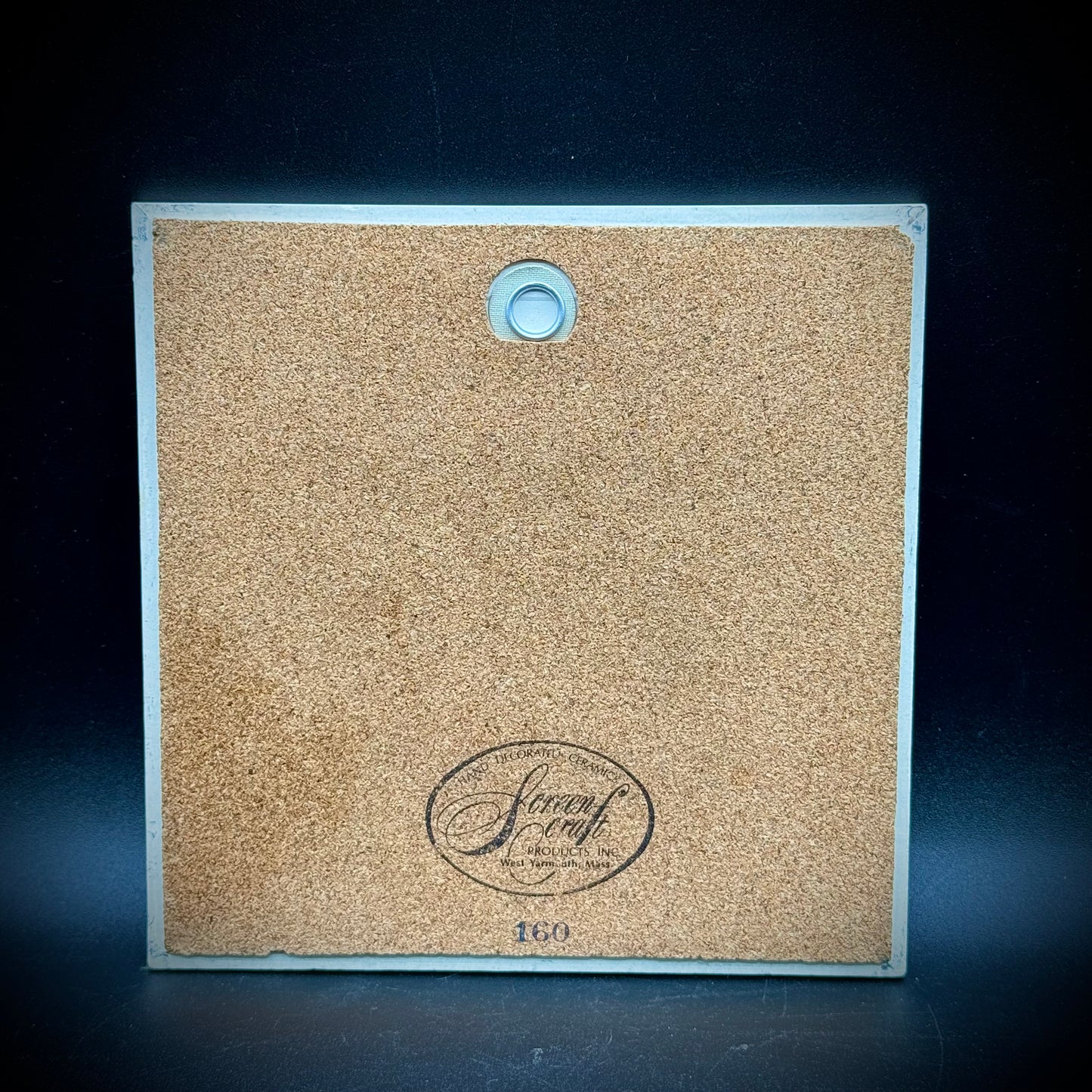 Vintage Screencraft Massachusetts "Cape Cod Cranberries" Tile/Trivet