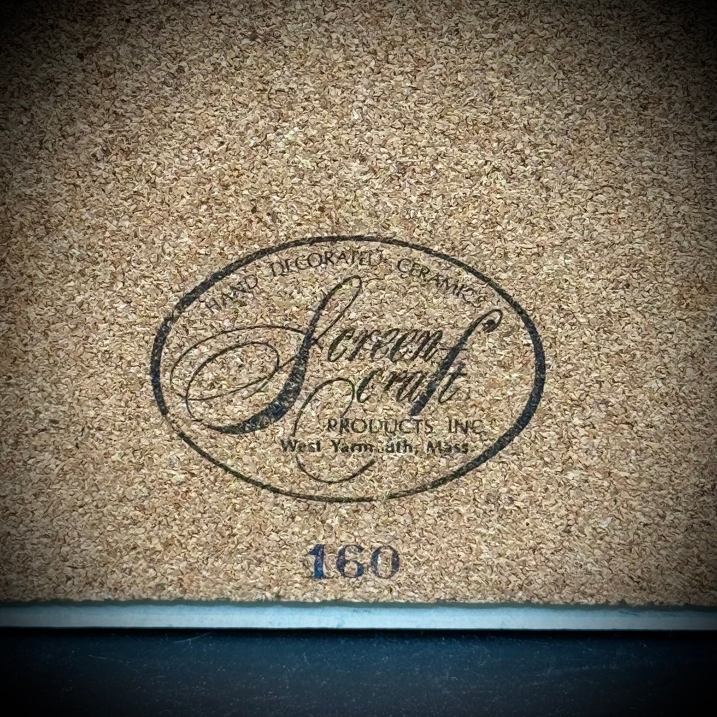 Vintage Screencraft Massachusetts "Cape Cod Cranberries" Tile/Trivet