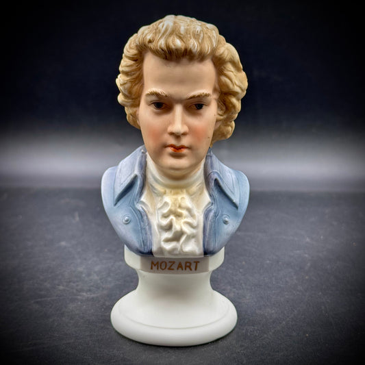 Vintage Lefton Full Color Bust of Mozart