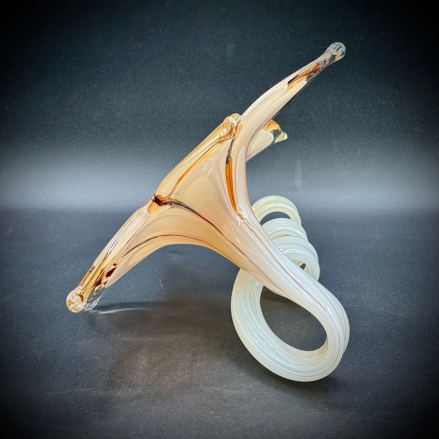 Stunning Large Murano Glass Flower with Free Form Base
