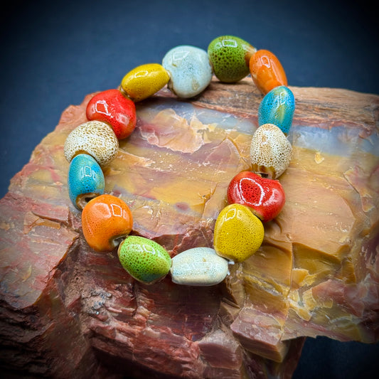 Multi-Color Ceramic Bracelet