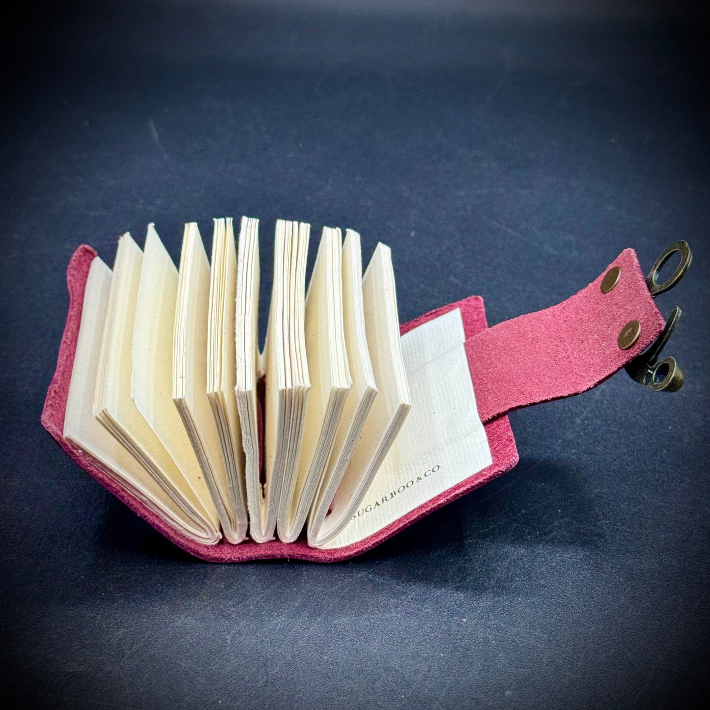 Artisan Hand Made Small Leather Journal with Locking Clasp