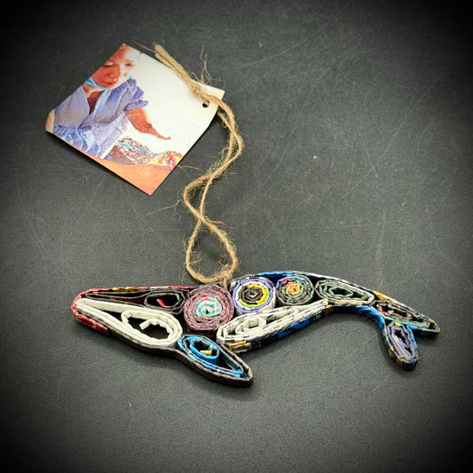 Hand Crafted Hanging Whale